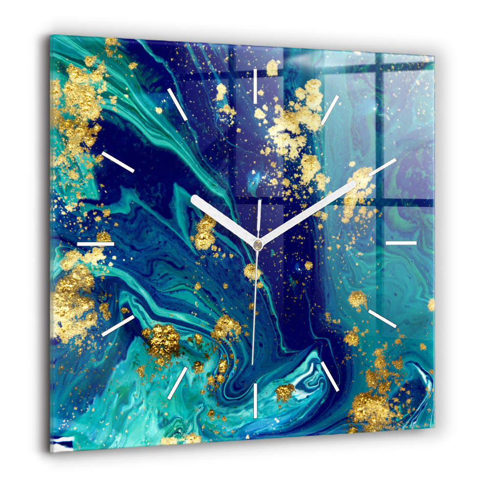 Zegar szklany 60x60 Abstrakcja nowoczesna