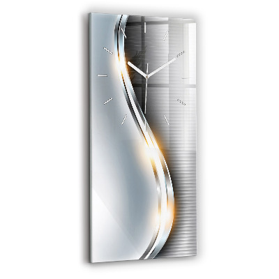 Zegar szklany Metalowa abstrakcja