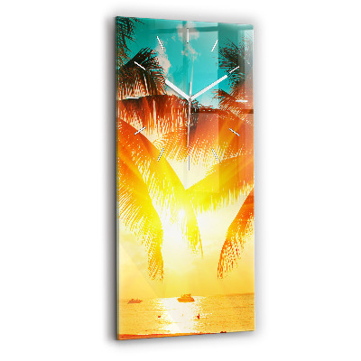 Zegar szklany Wakacje Odpoczynek Lato