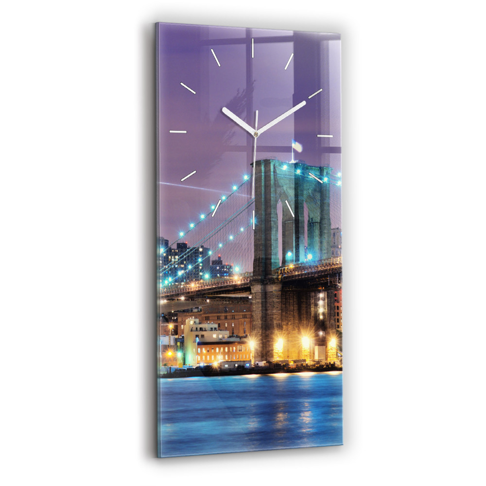 Zegar szklany Brooklyn Most i East River