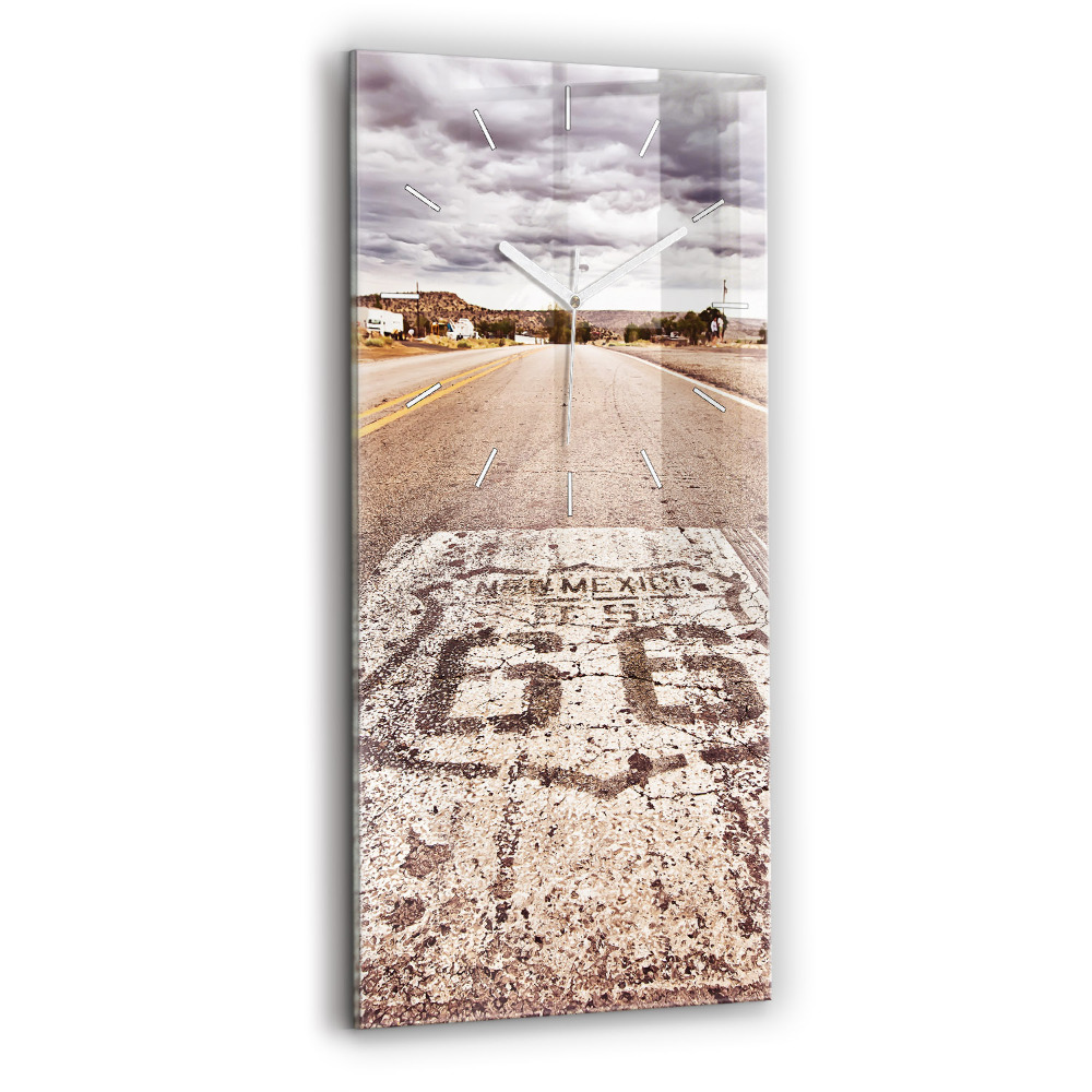 Zegar szklany droga Route 66 USA
