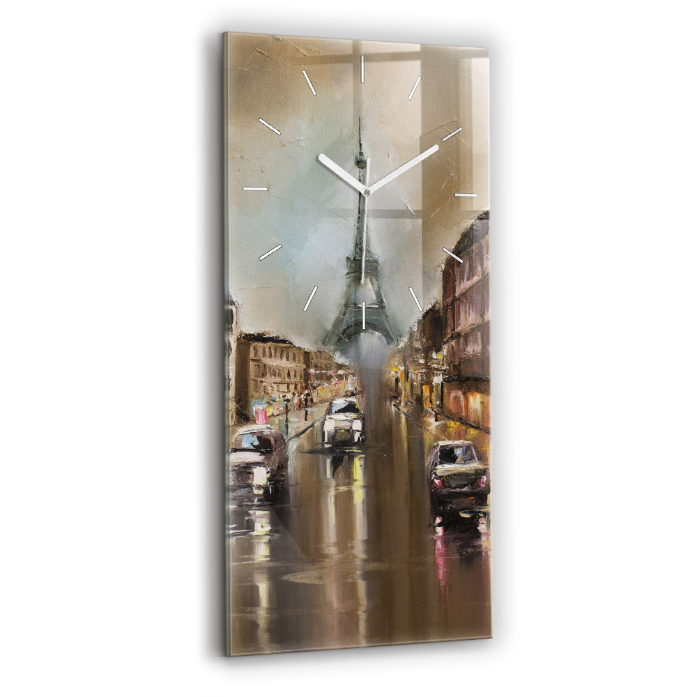 Zegar szklany Architektura miasta Paryż