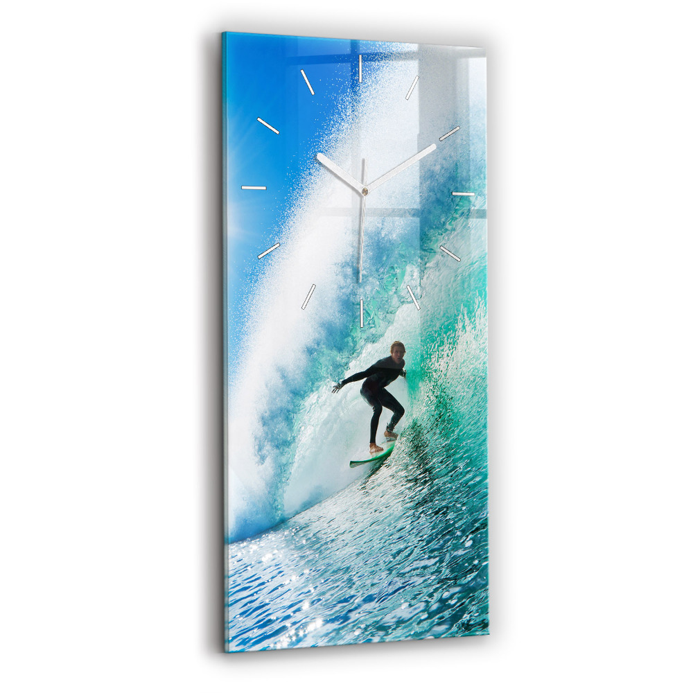 Zegar szklany Surfing na Hawajach