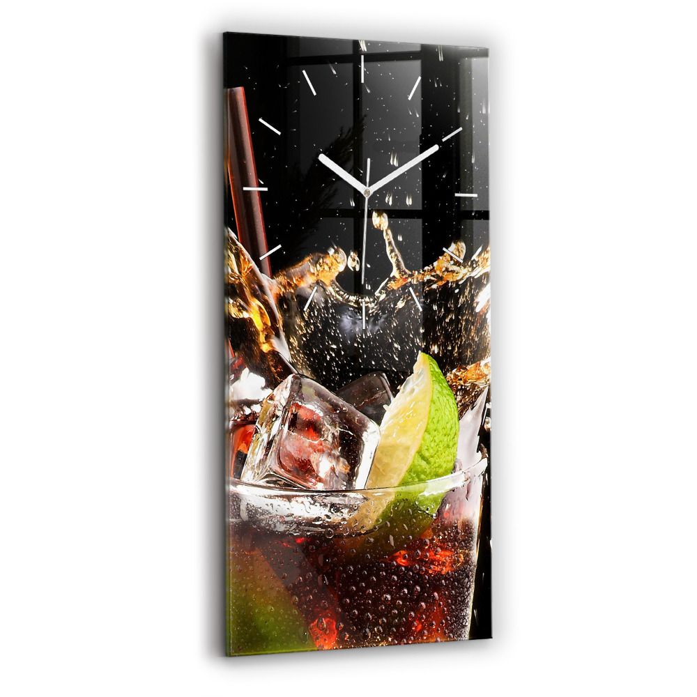 Zegar szklany Drink z lodem