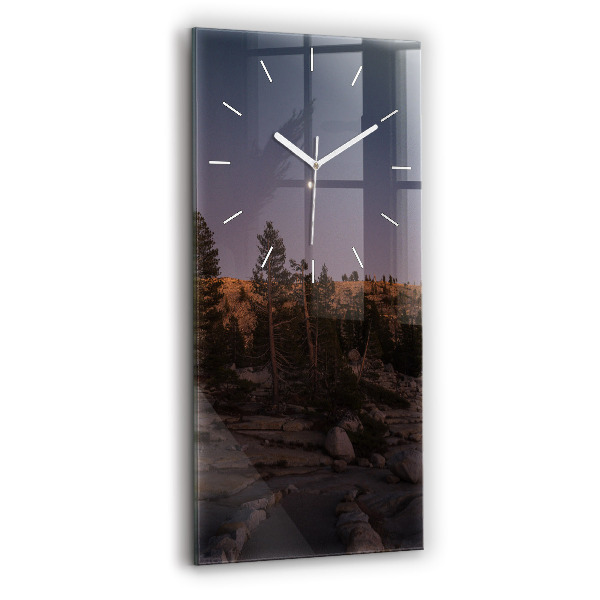 Zegar szklany Kamienista droga Yosemite