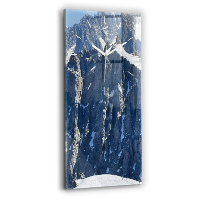 Zegar szklany Góry Alpy zimą