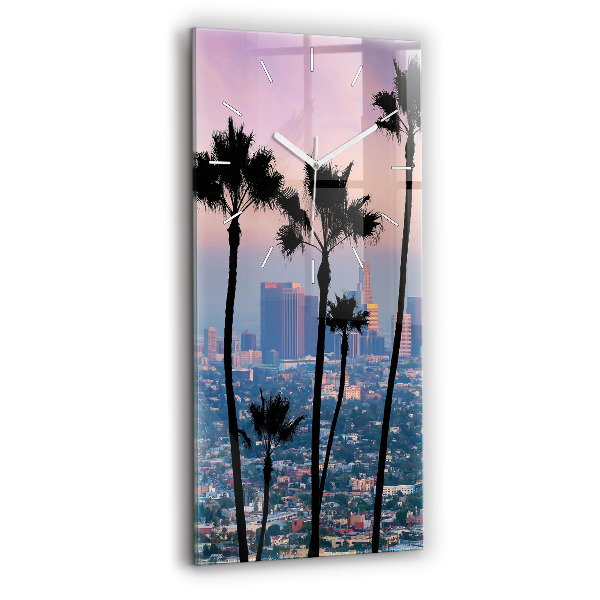 Zegar szklany Zachód słońca Los Angeles
