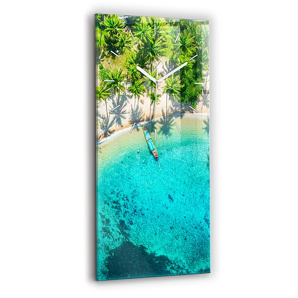 Zegar szklany Tropikalna plaża Koh Tao