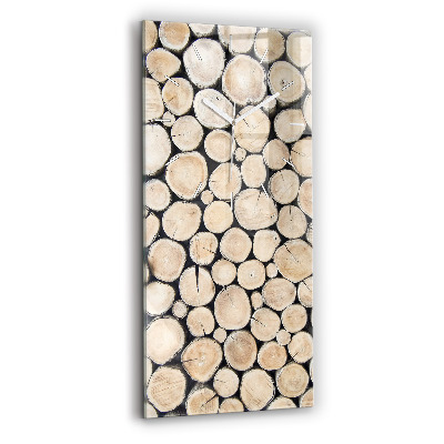 Zegar szklany Ścięte pieńki drzewa