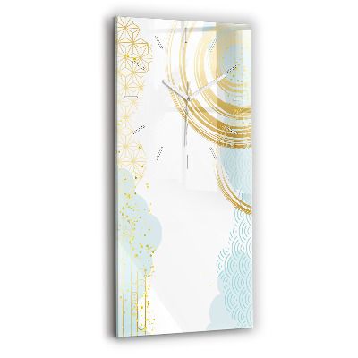 Zegar szklany Dekoracyjny wzór