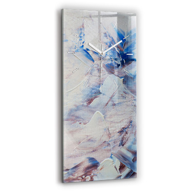 Zegar szklany Abstrakcja tekstura farby