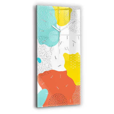 Zegar szklany Abstrakcja POP