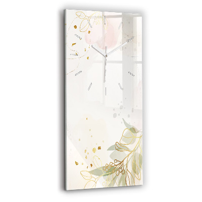 Zegar szklany Pastelowa abstrakcja