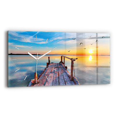 Zegar szklany Jezioro pomost