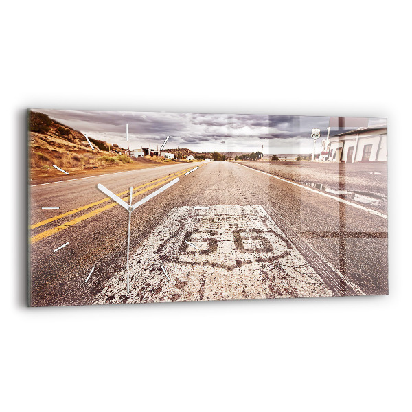 Zegar szklany droga Route 66 USA