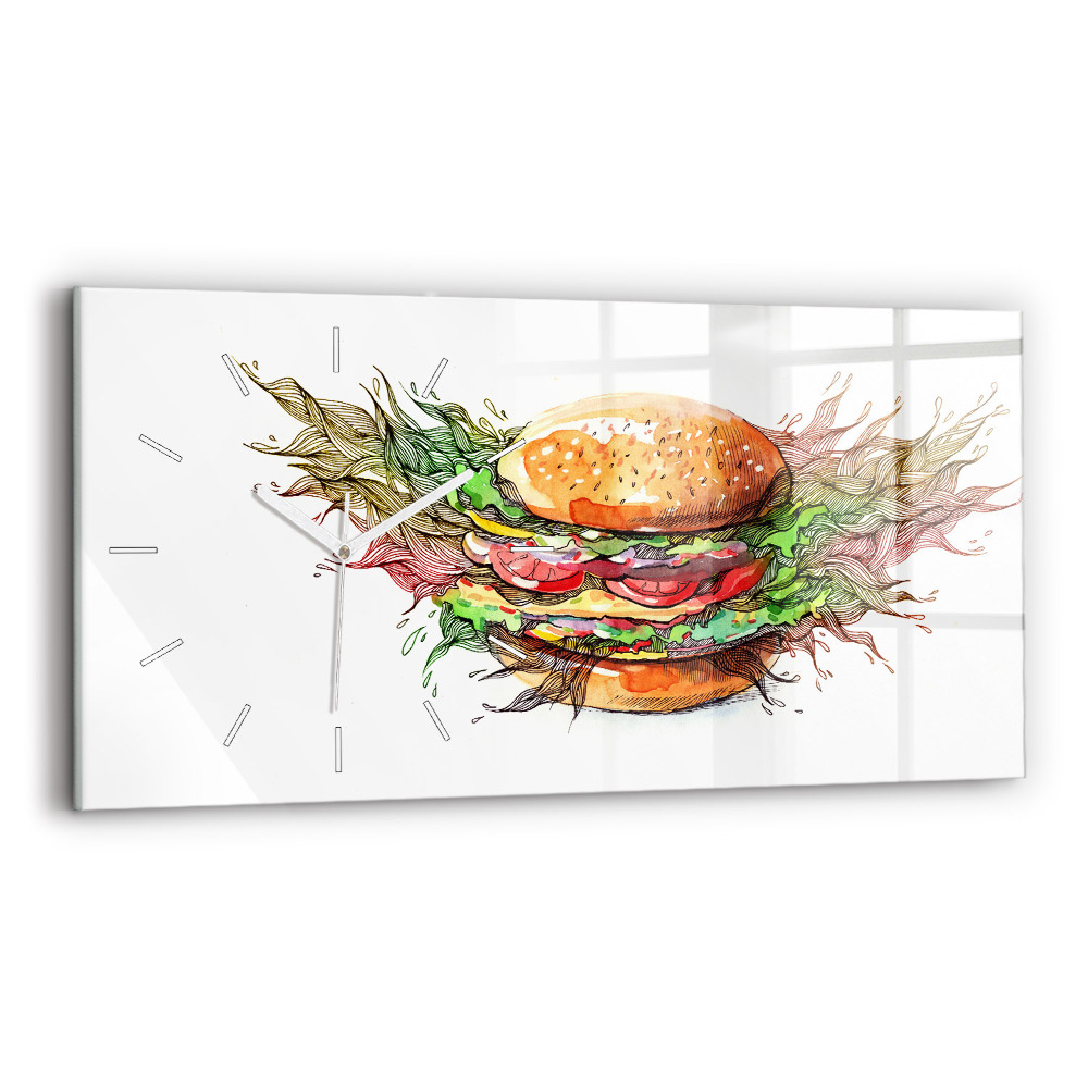 Zegar szklany Burger z serem XXL