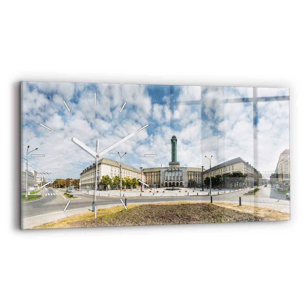 Zegar szklany Panorama miasta Ostrawa