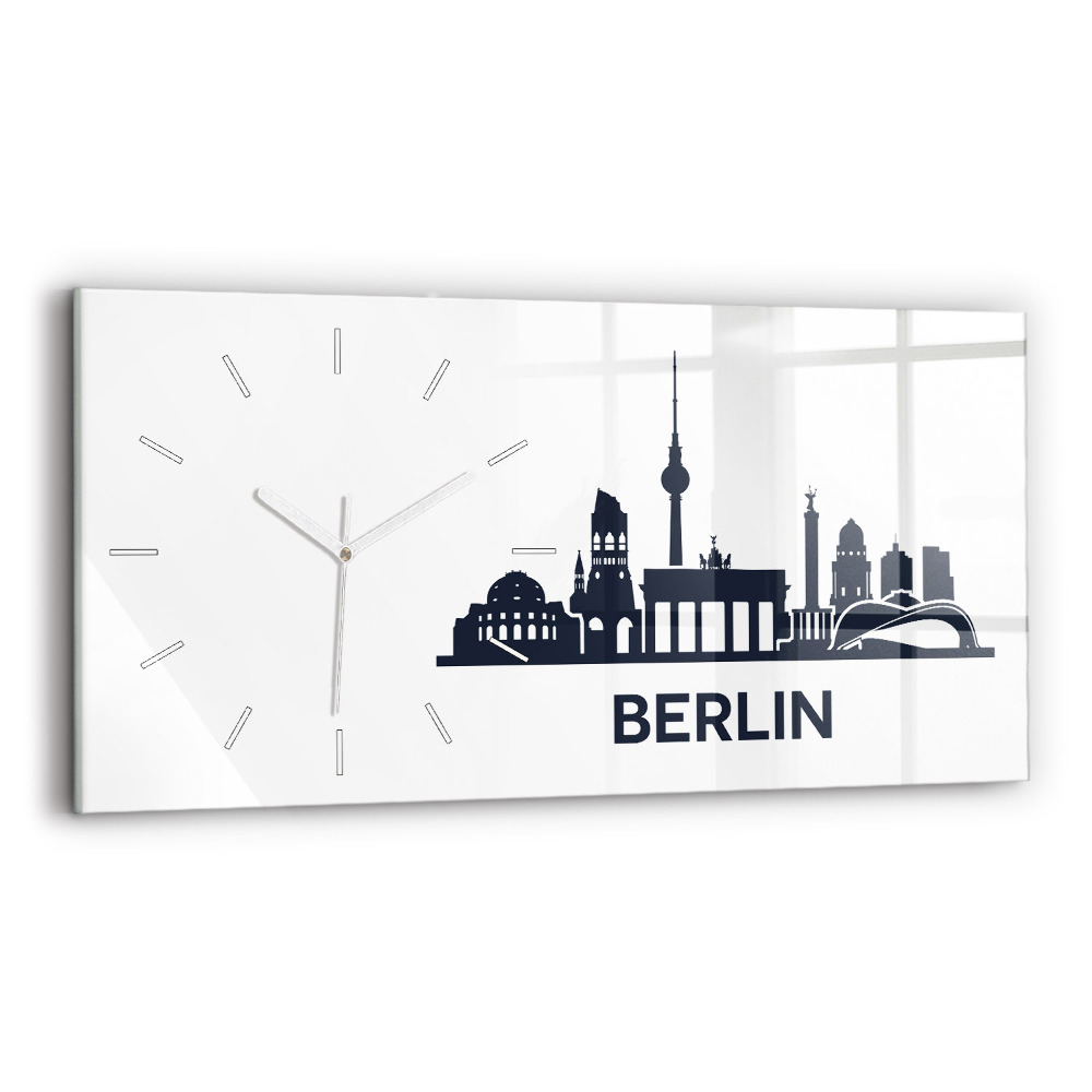 Zegar szklany Ilustracja miasta Berlin