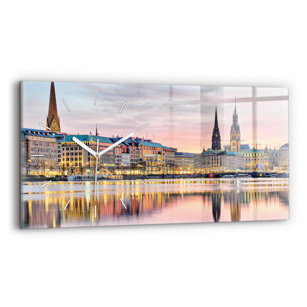 Zegar szklany Alster w Hamburgu