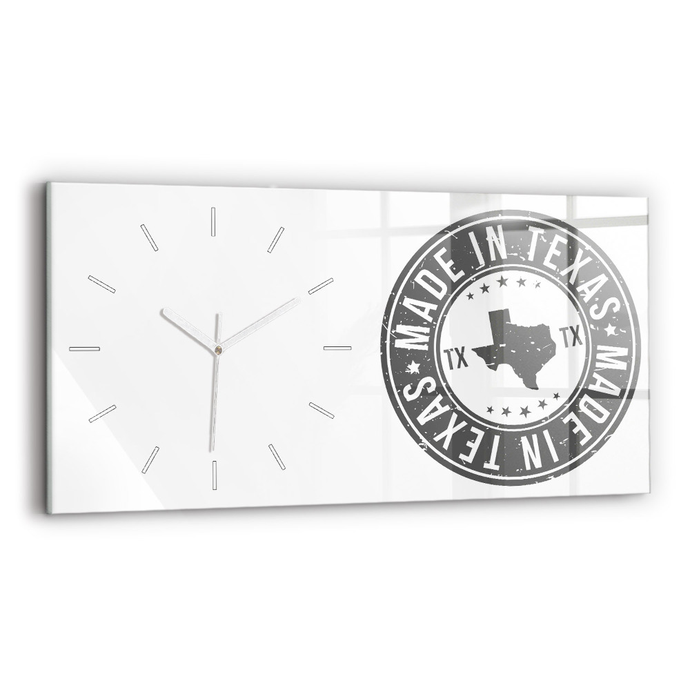 Zegar szklany Znaczek Texas