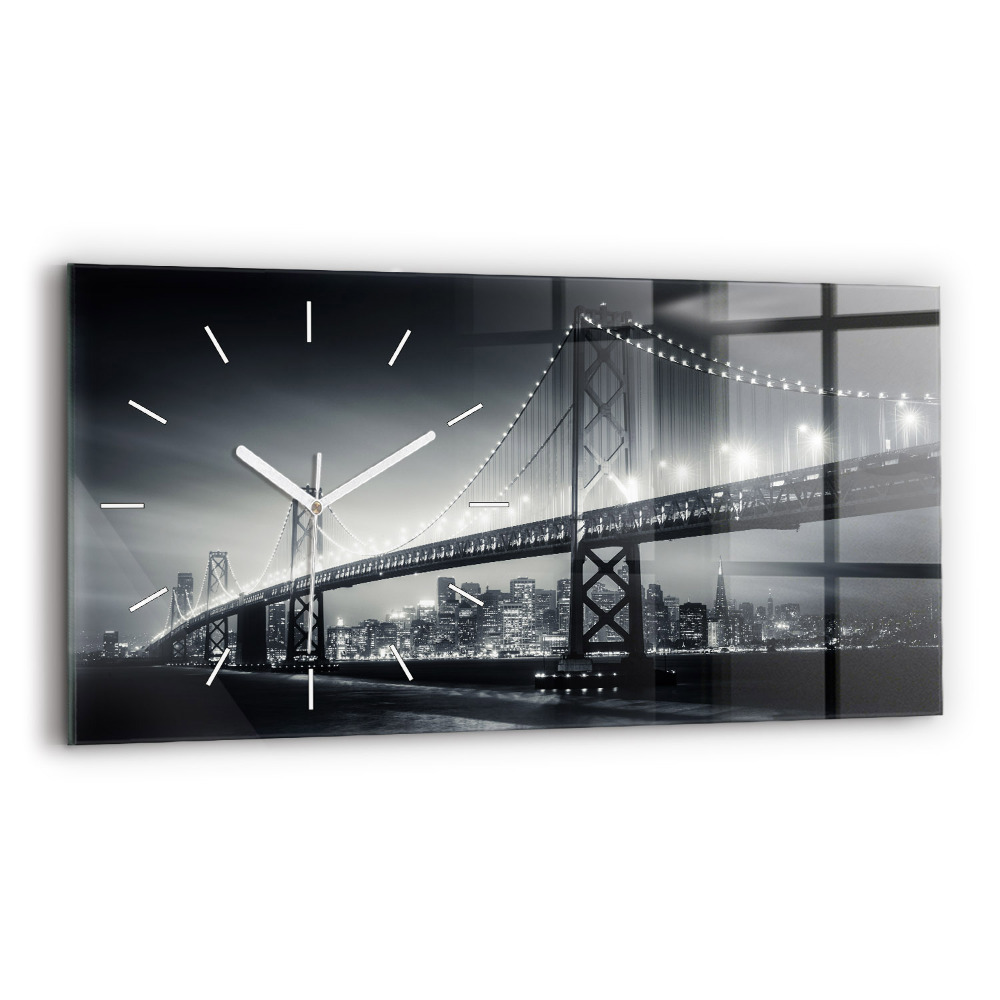 Zegar szklany Most nocą San Francisco