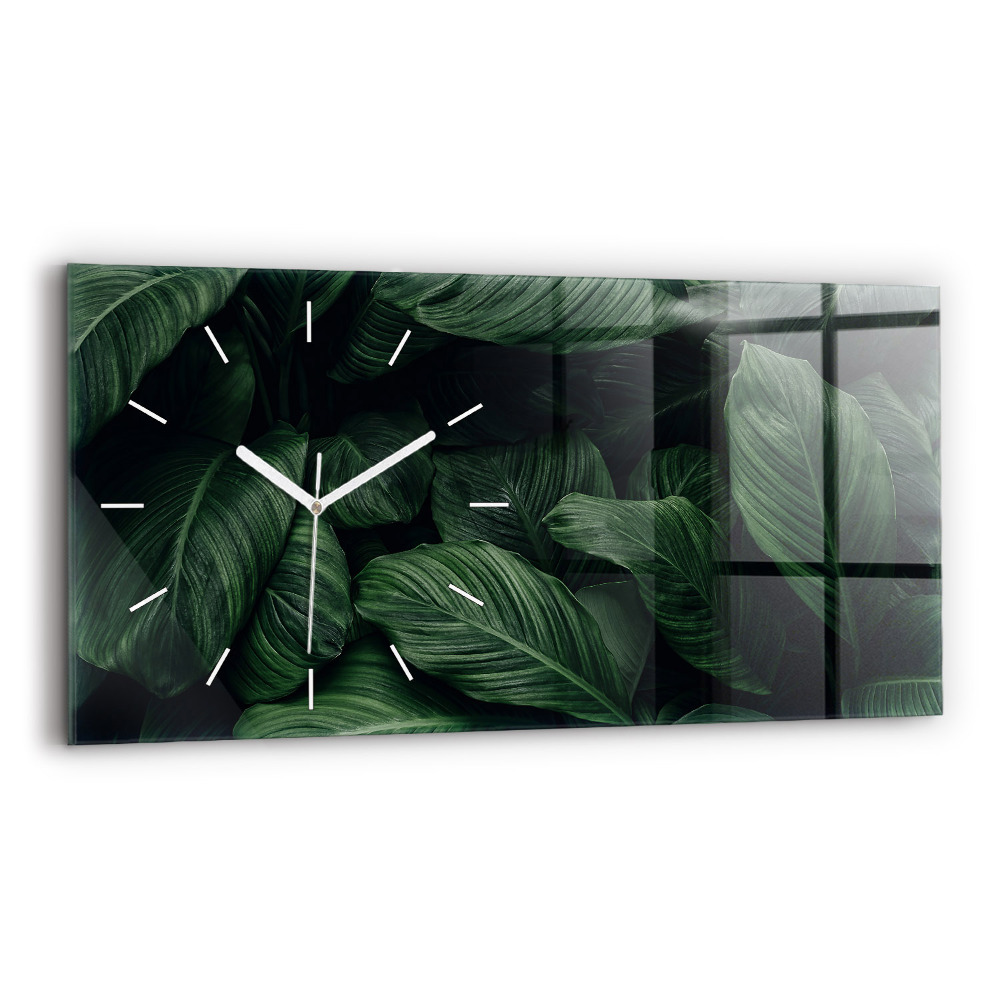 Zegar szklany Tropikalna monstera