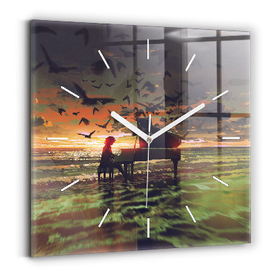 Zegar szklany Koncert na plaży