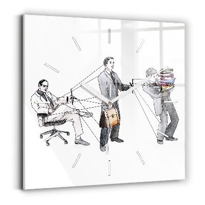 Zegar szklany Ludzie marionetki