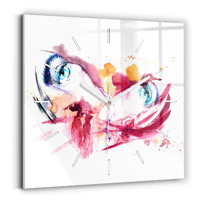 Zegar szklany Romantyczna para