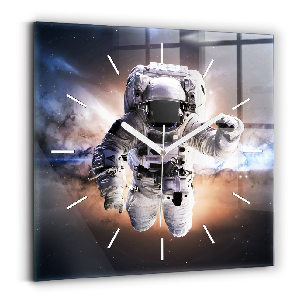 Zegar szklany Astronauta w kosmosie