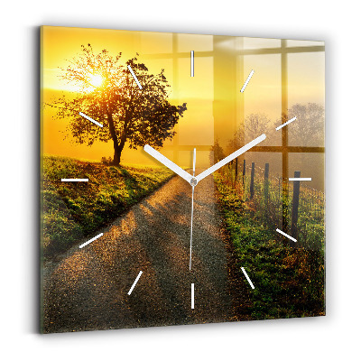 Zegar szklany Mgła o wschodzie słońca