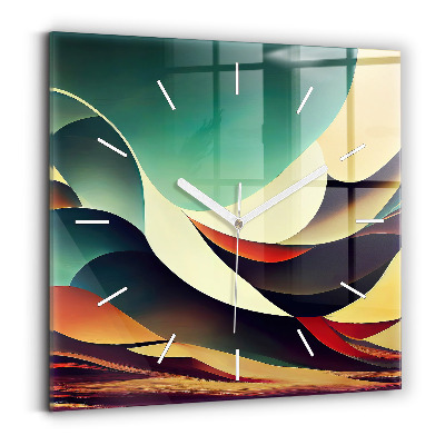 Zegar szklany Linie abstrakcyjne tło