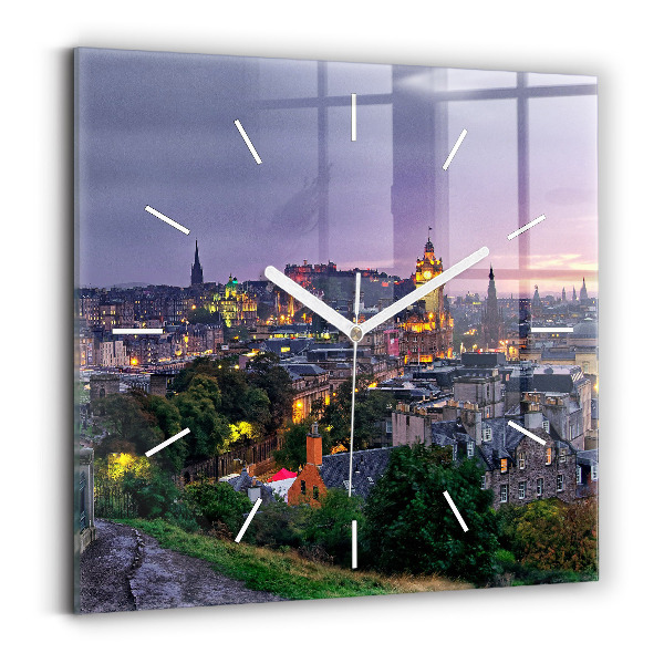 Zegar szklany Edynburg z Calton Hill