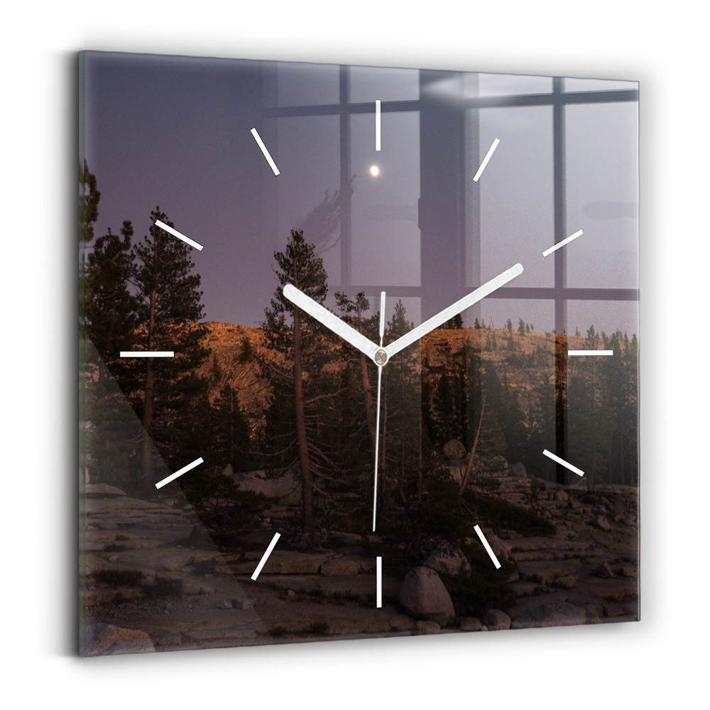 Zegar szklany Kamienista droga Yosemite