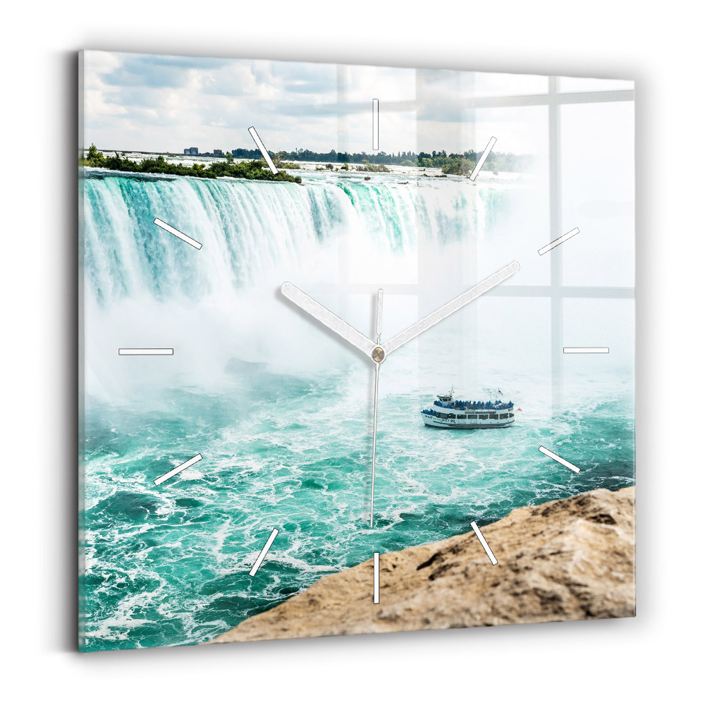 Zegar szklany Łódka i Niagara