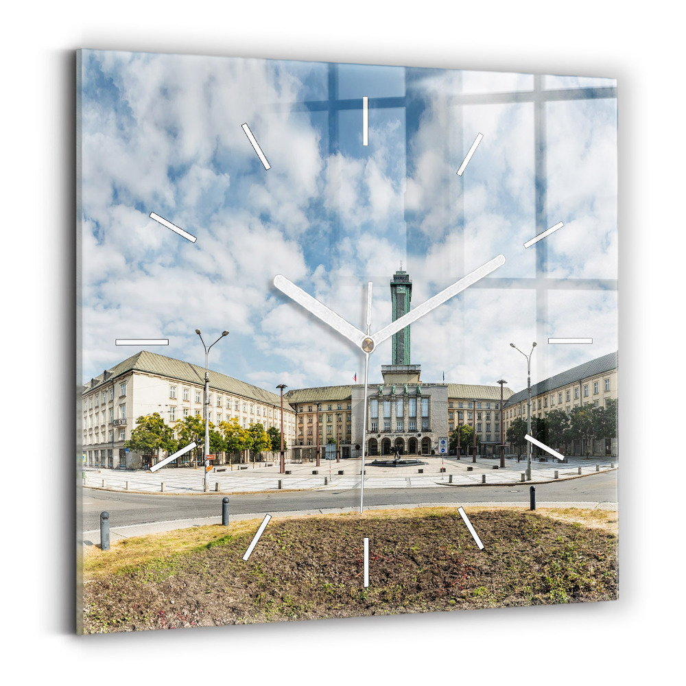 Zegar szklany Panorama miasta Ostrawa