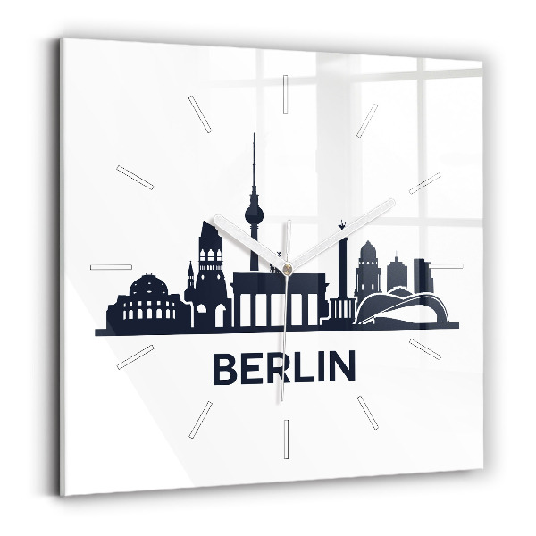Zegar szklany Ilustracja miasta Berlin