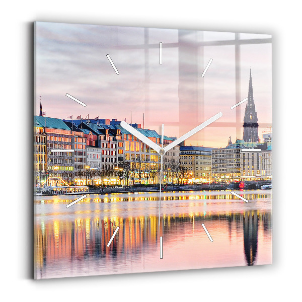 Zegar szklany Alster w Hamburgu