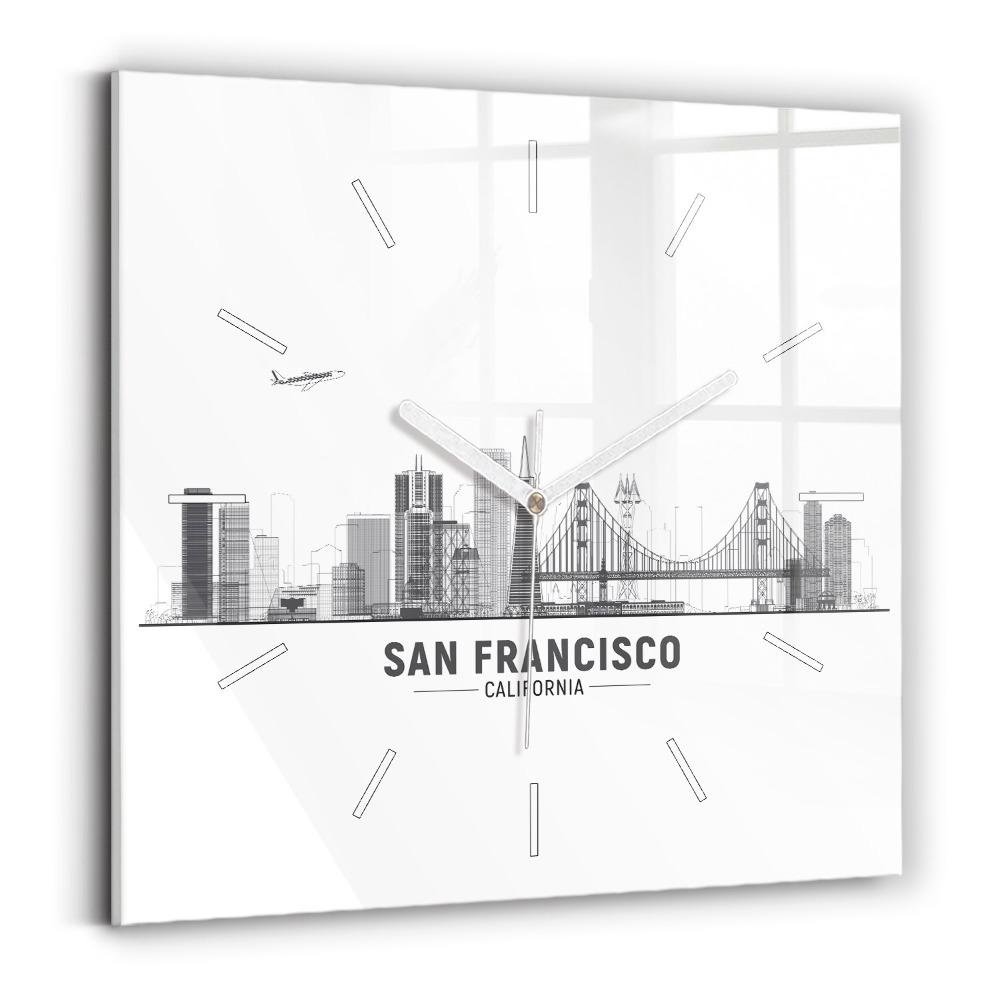 Zegar szklany Panorama San Francisco