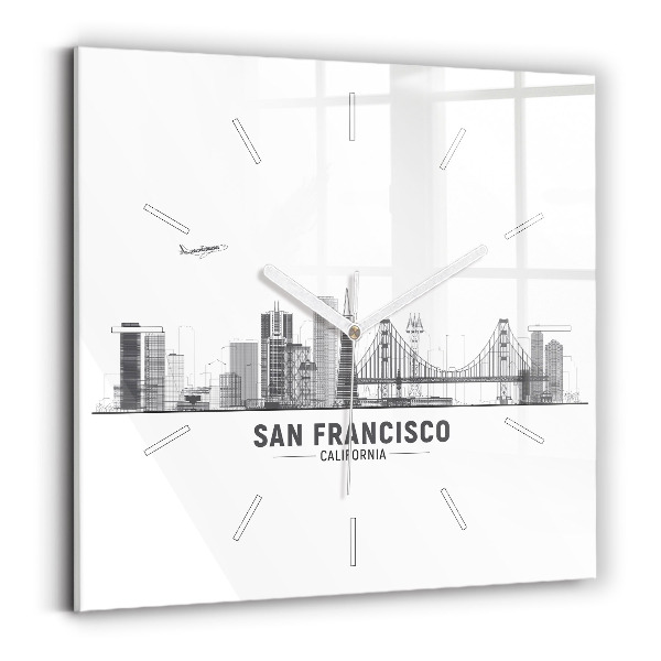Zegar szklany Panorama San Francisco