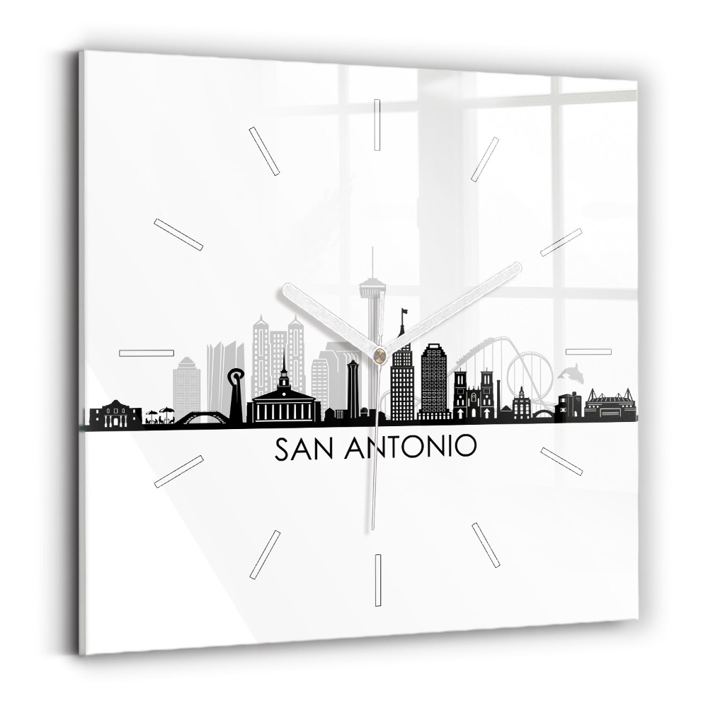 Zegar szklany Miasto San Antonio Texas