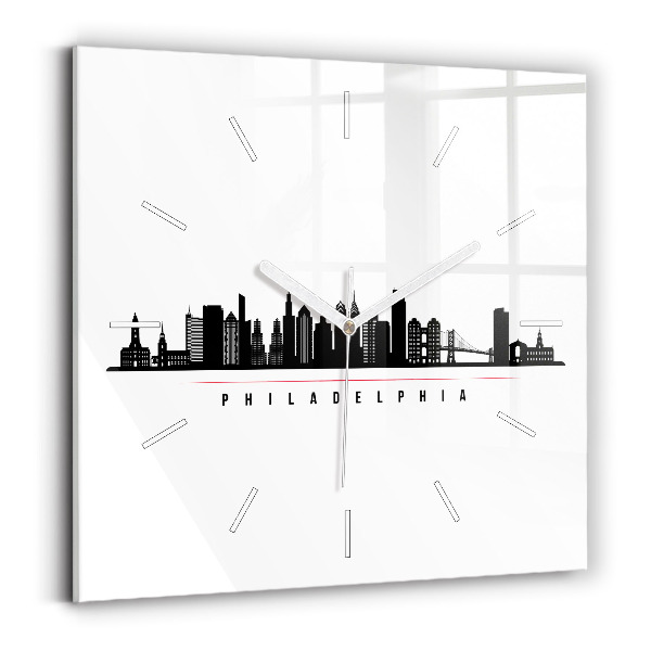Zegar szklany Ilustracja Philadelphia