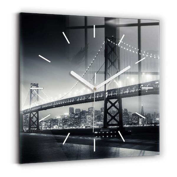 Zegar szklany Most nocą San Francisco