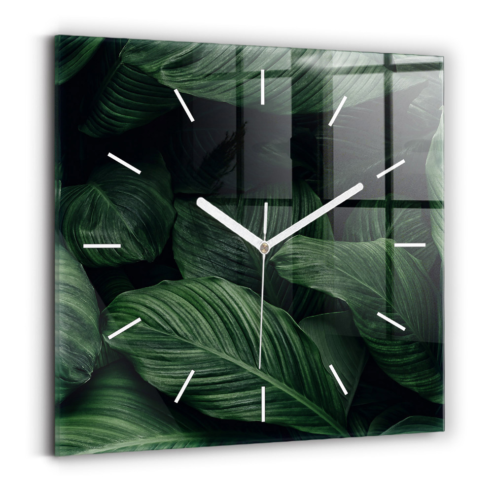 Zegar szklany Tropikalna monstera