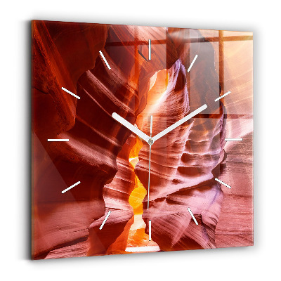 Zegar szklany Piaskowy kanion