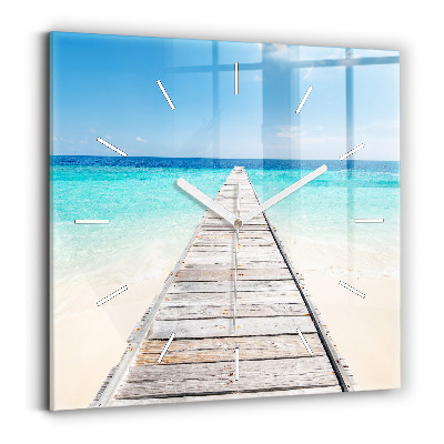 Zegar szklany Tropikalna wyspa