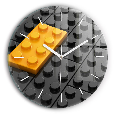 Zegar szklany Klocki zabawkowe