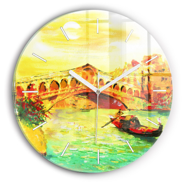 Zegar szklany Wenecja Most Rialto