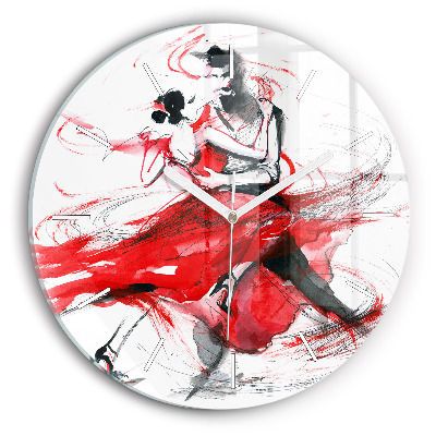 Zegar szklany Tańcząca para