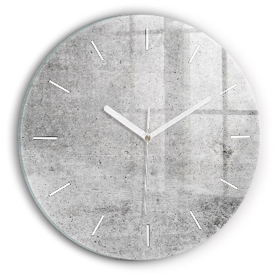 Zegar szklany Surowa ściana